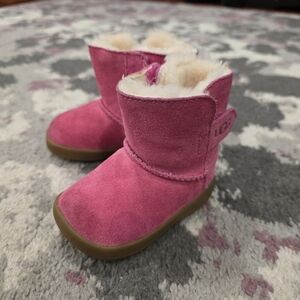 UGG Toddler Fuchsia Suede Boots